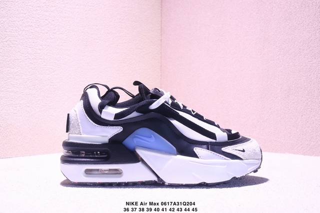 Nike耐克 这款Nike Air Max Furyosa采用全新版型设计融入90年代Airmax鞋款缤纷美学的同时不失当今Nike鞋款的出众舒适度。其柔软质感