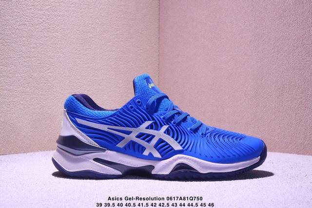 公司级Asics Gel-Resolution X 亚瑟士运动休闲透气专业网球鞋 轻量舒适透气材质 全滴塑鞋面中底3D可视Gel缓震胶效果 升级Flytefoa