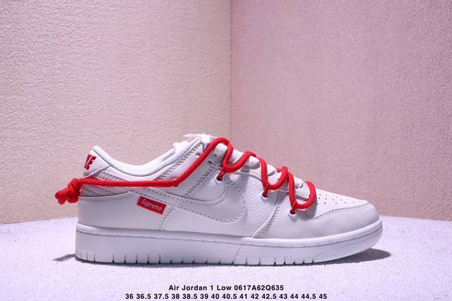 海外爆款限量发售！公司级 Nike Sb Dunk Low“Dunk联名-米白Suprese” 周年高端定制 低帮休闲板鞋 定制鞋盒 大厂纯原品质出货 超高清洁