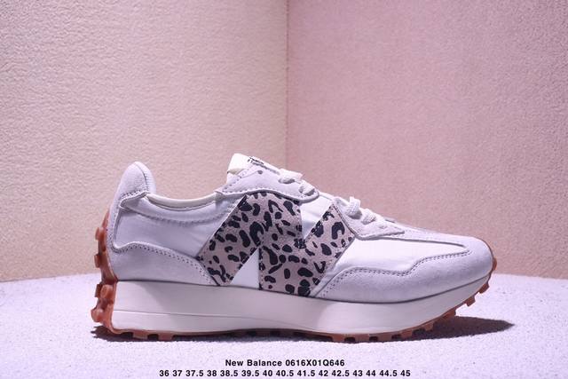 Nb新百伦New Balance Ms327系列复古休闲运动慢跑鞋 采用国产猪巴革麂皮及牛培革料拼接构成#中底高弹Eva发泡材质加持满丁防滑橡胶外底 货号：Ws