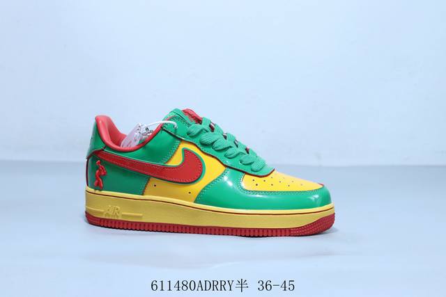 Nike Air Force 1 Af1耐克 低帮 空军一号休闲板鞋 611480Adrry半 36-45