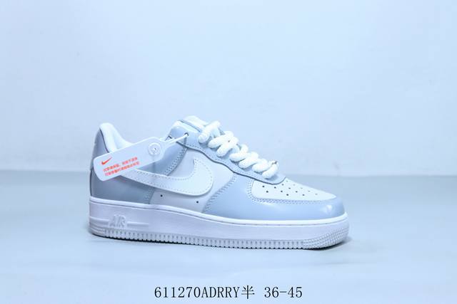 耐克 Nike Air Force 1 Af1耐克 低帮 空军一号休闲板鞋 611270Adrry半 36-45