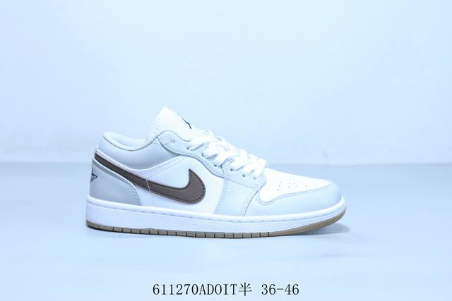 乔丹Air Jordan 1 Low Aj1 乔1低帮复古文化休闲运动篮球鞋 货号 553558-146 611270Adoit半 36-46
