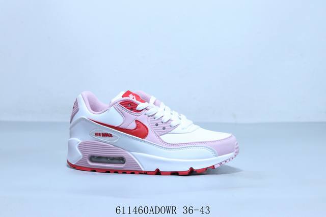 耐克 Nike Air Max 90 经典复古小气垫缓震跑鞋 611460Adowr 36-43