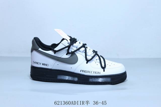 Nike Air Force 1 Af1耐克 空军一号休闲板鞋绑带 货号 Zh0316-086 621 Adiir半 36-45