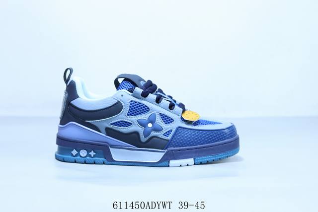 Lv路易威登Louis Vuitton Trainer Sneaker Low休闲运动文化百搭篮球鞋 611450Adywt 39-45