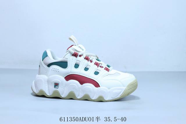 斐乐Fila Fila斐乐情侣款 新款可颂复古百搭运动板鞋 611350Aduoi半 35.5-40