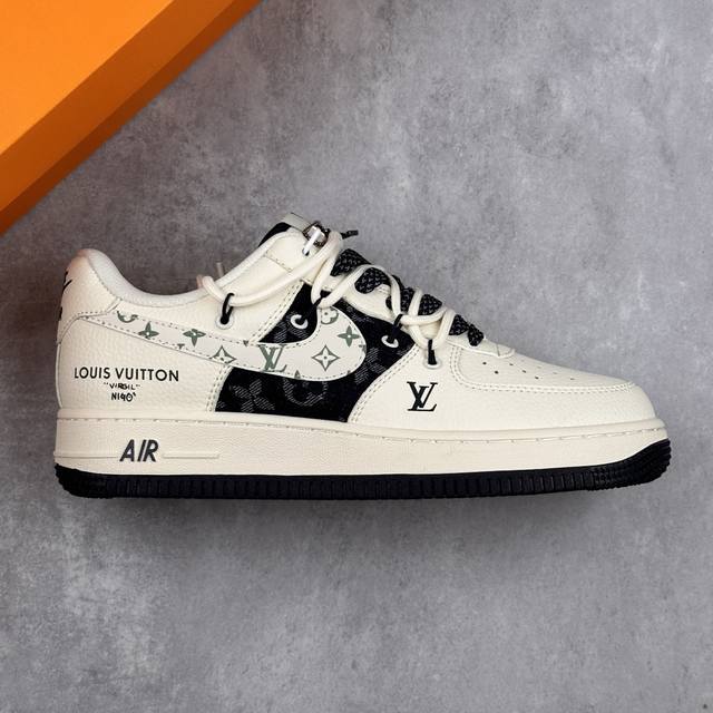 本地 核心私 Nike Air Force 1'07 Low Lv联名 深蓝底抽绳 空军一号低帮休闲板鞋 #原楦头原纸板 原装鞋盒 定制五金配件 内置全掌气垫