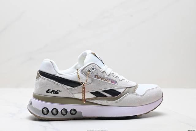 公司级Reebok锐步Ers World 新款复古跑步鞋男士运动鞋透气舒适时尚休闲训练鞋 Ers World 是跑步鞋的深度剪裁，采用现代风格重新打造。镶板设计