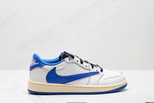 公司级Nike Air Jordan 1 X Travis Scott Aj1倒勾 乔一倒钩 耐克 低帮文化篮球鞋 货号:Dm7866-104 尺码:35.5