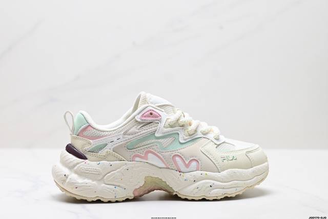 公司级Fila 斐乐蕨草鞋Fern女鞋运动鞋 2025新款户外老爹鞋反光休闲鞋 货号:F12W331101Fcm 尺码:35.5 36 36.5 37.5 38