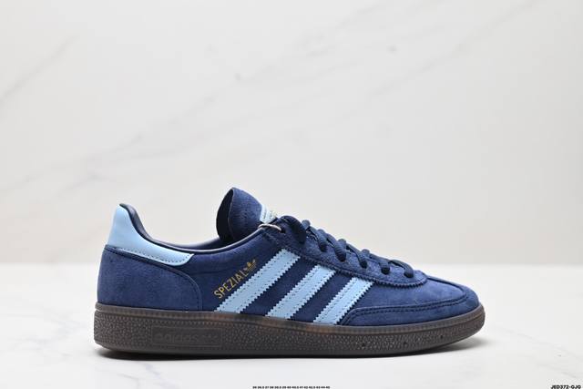 公司级Adidas Handball Spezial 官方正确版本 阿迪达斯经典款 复古休闲板鞋 全鞋采用反毛皮制作 牛筋耐磨大底 承载青春情怀的板鞋 经典三条