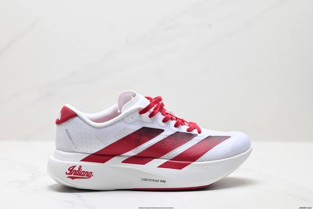 公司级Adidas Adizero Evo Sl 舒适百搭防滑耐磨 低帮 休闲跑步鞋 货号:Jq4576 尺码:36 36.5 37 38 38.5 39 40