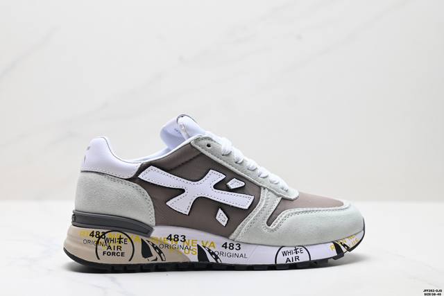 公司级Premiata 牛剖层革 舒适 时尚 经典涂鸦 简约 低帮 生活休闲鞋 尺码:38-45 Id:Jff262-Gjg