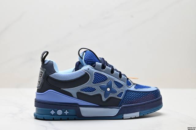 真标Louis Vuitton Trainer Sneaker Low 全新 Lv 路易威登 休闲运动文化百搭板鞋 尺码:39-45 Id:Jkd129-Gjg