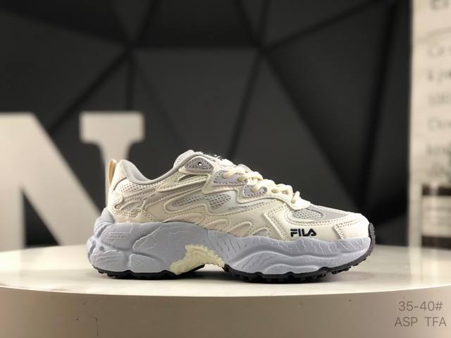 Fila 斐乐 蕨草鞋Fern女鞋运动鞋 2025新款户外老爹鞋反光休闲鞋 货号:F12W521119Fpo 尺码:35 36 36.5 37.5 38 38.