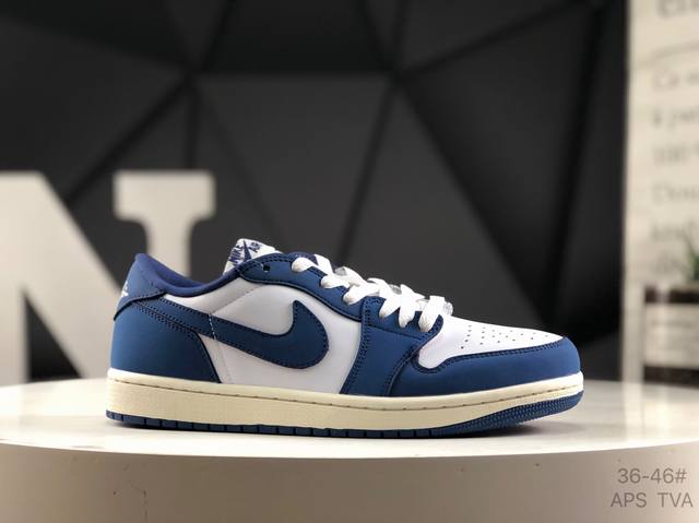 耐克 Nike Air Jordan 1 Low Aj1乔1 低帮潮流缓运动休闲板鞋。Aj1 低帮拼接 完美版型真头层牛皮# 内置缓震气垫 原鞋开模 拒绝公底