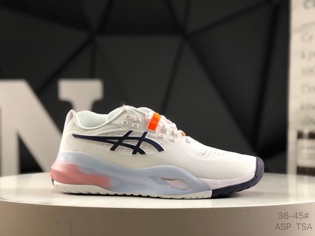Asics 亚瑟士 Gel-Resolution 10 男女子稳定R9 R10专业网球鞋 外观设计上，R10一改之前R8、R9的“扁长细”风格，变得更高更宽了。