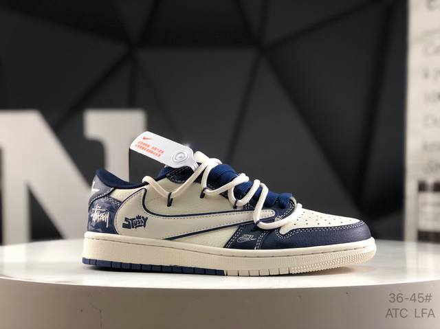 公司级带半码 耐克 Air Jordan 1 Low Aj1 乔1 联名 倒钩 绑带 高端定制 低帮复古文化板鞋 货号：Dm6868 111 定制鞋盒 大厂纯原