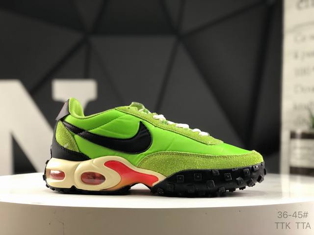 耐克Nike Air Max Waffle Sp Black And Anthracite 气垫华夫混合系列低帮气垫复古百搭休闲运动慢跑鞋 货号；Fv6946-
