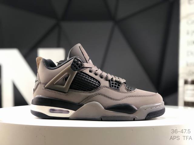 头层带半码 Air Jordan Aj4 Retro 大厂出品 原纸板楦头开发 定制优质皮料 完美鞋型匹配公司货 正确Tpu鞋舌锁扣 最新原厂底模 大底卡色咬花