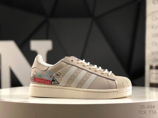 阿迪达斯 Adidas Superstar 贝壳头经典百搭休闲板鞋 货号：Jr1330 尺码：如图所示 Tck Tta