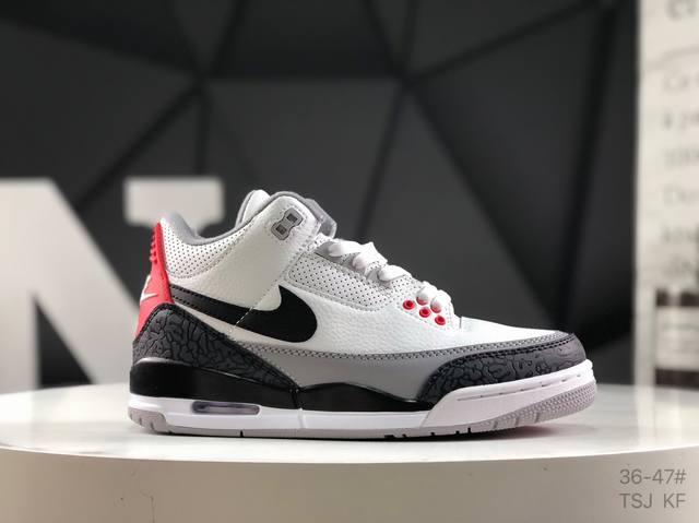 真标带半码耐克Nike Air Jordan 3 Retrose迈克尔 乔丹Aj3代中帮复古休闲运动文化篮球鞋 货号：Aq3835- 尺码：36-47 半 Ts