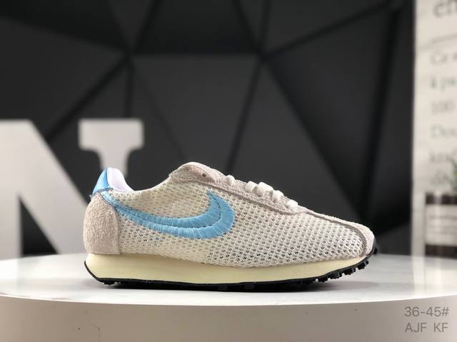 耐克 Nk Roshe Run Ld- 0 X Stussy 华夫一代系列华夫复古休闲运动慢跑鞋 美国元祖街头潮牌-斯图西联手Nike打造 Ld- 0 复古跑鞋