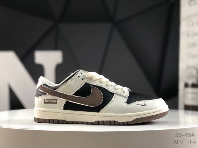 头层带半码 耐克Nike Dunk Low 配色低帮休闲运动滑板板鞋 3M反光 大厂纯原品质出货 纯正版型 定制鞋盒 皮料切割干净无任何毛边 细节完美 超高清洁