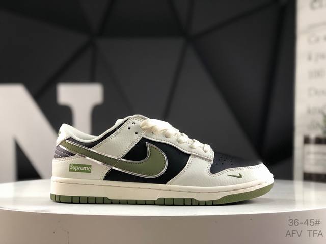 头层带半码 耐克Nike Dunk Low 配色低帮休闲运动滑板板鞋 3M反光 大厂纯原品质出货 纯正版型 定制鞋盒 皮料切割干净无任何毛边 细节完美 超高清洁