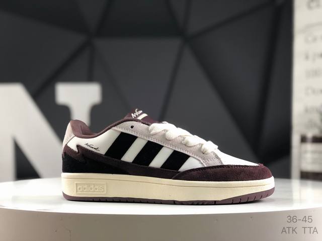 阿迪达斯 Adidas Wcard Adv学院系列 经典复古低帮百搭网球运动休闲鞋 这款Adidas Card低帮经典运动鞋，助你舒适自信活动。采用实穿皮革鞋面