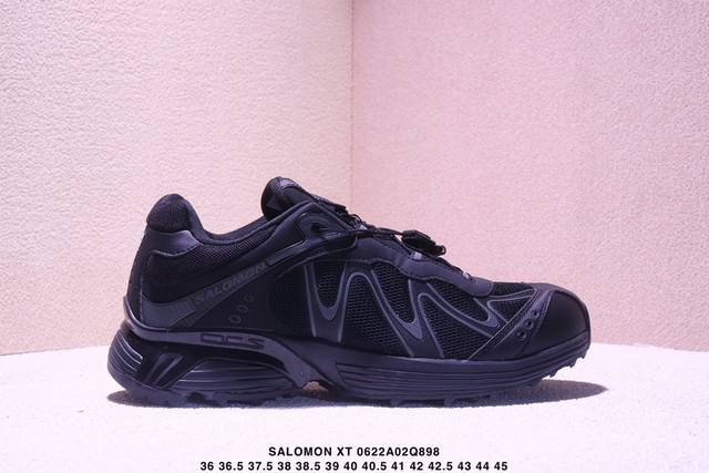公司级Salomon萨洛蒙 Xt-Whisper 时尚 舒适減震防滑耐磨 低帮跑步鞋 鞋面采用Sensifit贴合技术 全方位贴合包裹脚型 鞋跟部鞋底牵引设计