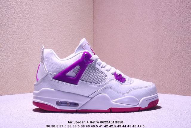 真标耐克Nike Air Jordan 4 Retro 迈克尔 乔丹Aj4代中帮复古休闲运动文化篮球鞋 货号:Fv5029-141 尺码:36 36.5 37.