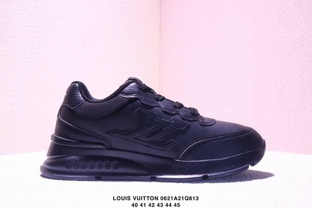 真标Louis Vuitton 2025 秋冬男士系列 Classic 路易威登 牛皮革圆头系带 低帮老爹鞋 尺码:40-45 Xm0621Q813
