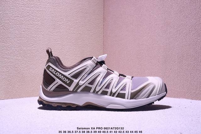 公司级Salomon Xa Pro Xt-6 Expanse萨洛蒙户外越野跑鞋 鞋面采用Sensifit贴合技术 全方位贴合包裹脚型 鞋跟部鞋底牵引设计 提供强