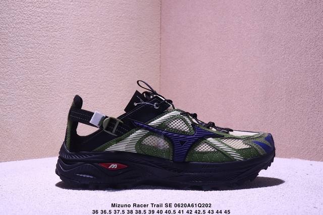简介：公司级美津浓Mizuno Racer Trail Se 复古百搭 舒适 防滑耐磨透气速干低帮 户外功能鞋 货号:D1Gh241902 尺码:36-45 X