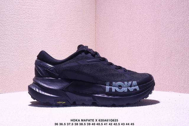 新品公司级 Hoka One One 男女士 Mafate X 马法特X 越野跑鞋 厚底增高运动鞋 老爹鞋 Mountain Fog 20 12 Us它是一款长
