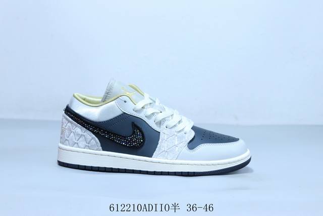 乔丹Air Jordan 1 Low Aj1 乔1低帮复古文化休闲运动篮球鞋 货号 Dv1762-001 612210Adiio半 36-46