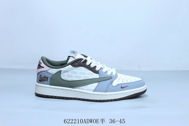 乔丹Air Jordan 1 Low Aj1 乔1低帮复古文化休闲运动篮球鞋倒勾 联名 货号 Xd0798-303 622 Adwoe半 36-45