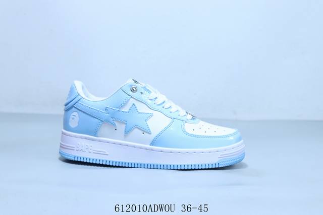 Bape Star To Low 纯原配色 明星同款 经典猿人头 空军 低帮运动休闲板鞋 6 10Adwou 36-45