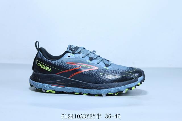 布鲁克斯 Brooks Cascadia 18代经典鞋款厚底增高运动鞋 612410Adyey半 36-46