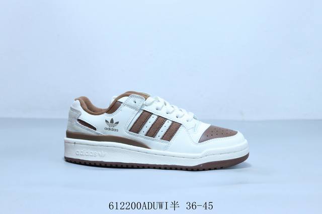 阿迪达斯Adidas三叶草 Originals Forum 85 Low 84罗马系列低帮复古系带百搭休闲运动板鞋 货号 Jp7660 612200Aduwi半