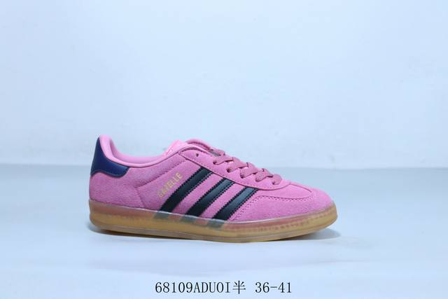 阿迪达斯Adidas Originals Gazelle Esquisite Gucci 德训 羚羊系列低帮复古百搭休闲运动板鞋 货号 Ie7002 68109
