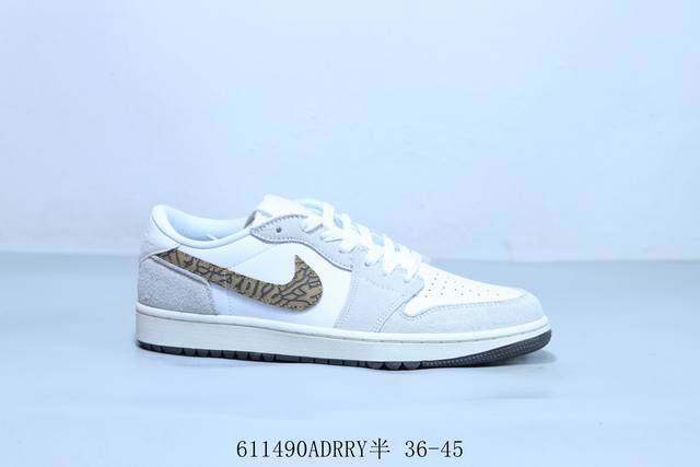 乔丹Air Jordan 1 Low Aj1 乔1低帮复古文化休闲运动篮球鞋 货号 Dc0774-201 611490Adrry半 36-45