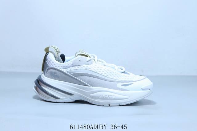 Lacoste法国鳄鱼23春夏L003 Neo老爹鞋跑步运动鞋 611480Adury 36-45