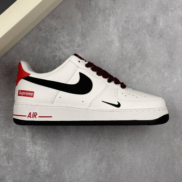 本地 核心私 Nike Air Force 1 Low Supreme联名 低帮休闲运动板鞋 原楦头原纸板 打造纯正空军版型 专注外贸渠道 全掌内置蜂窝气垫 原