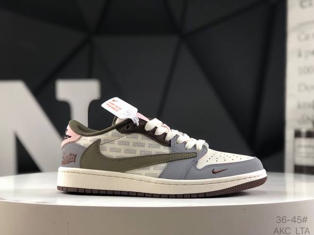 海外爆款限量发售！耐克 Travis Scott X Fragment Design X Jordan Air Jordan 1 Low Og Sp “斯图西联