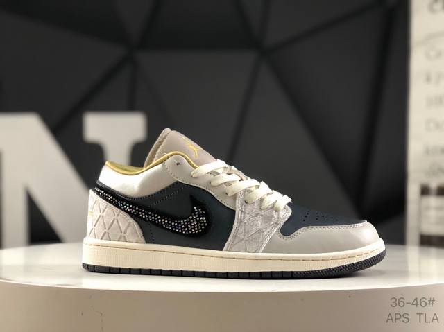 耐克 Nike Air Jordan 1 Low Aj1乔1低帮休闲板鞋 同步官方配色 官方货号:Dv1762-001 尺码:36 36.5 37.5 38 3