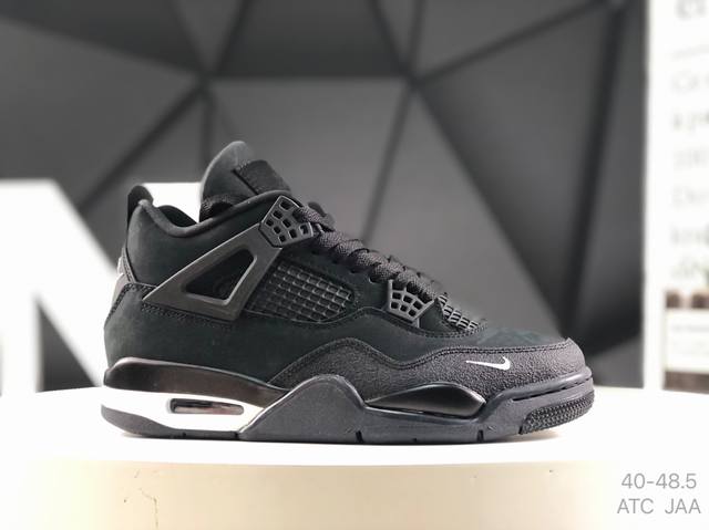 公司级带半码 耐克 Nigel Sylvester X Air Jordan 4 Og Aj4乔4 联名款男子文化篮球鞋 货号：Hf4 -001 尺码：如图所示