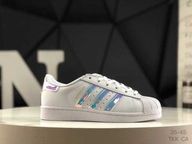 真标带半码贝壳头 阿迪达斯 Ad Originals Superstar 三叶草贝壳头百搭休闲板鞋 货号：Aq6278 尺码：如图所示 Tkk Ca